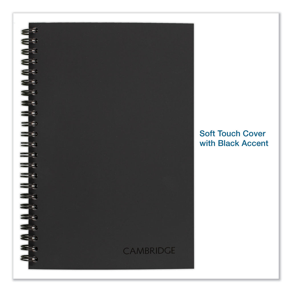 Wirebound Guided QuickNotes Notebook, 1-Subject, List-Management Format, Dark Gray Cover, (80) 8 x 5 Sheets