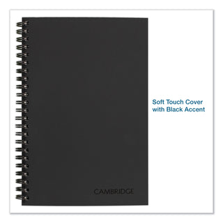 Wirebound Guided QuickNotes Notebook, 1-Subject, List-Management Format, Dark Gray Cover, (80) 8 x 5 Sheets