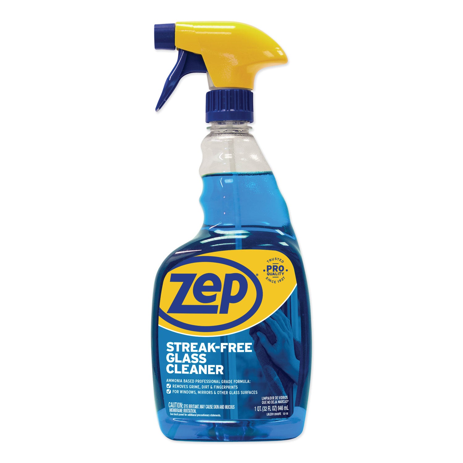 Streak-Free Glass Cleaner, Pleasant Scent, 32 oz Spray Bottle, Sold as 1 Each