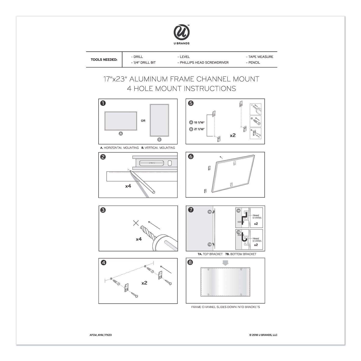 4N1 Magnetic Dry Erase Combo Board, 35 x 23, Tan/White Surface, Silver Aluminum Frame