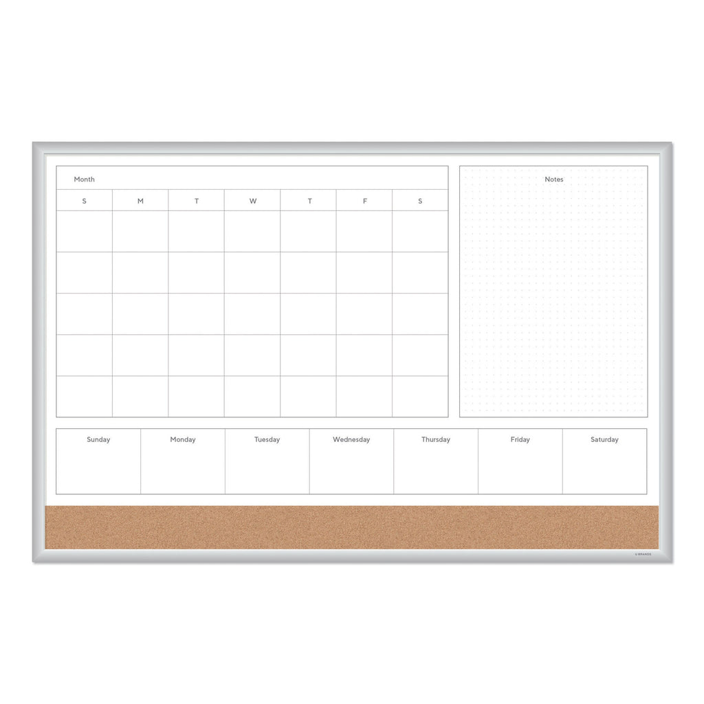 4n1-magnetic-dry-erase-combo-board-35-x-23-tan-white-surface-silver-aluminum-frame_ubr3891u0001 - 2