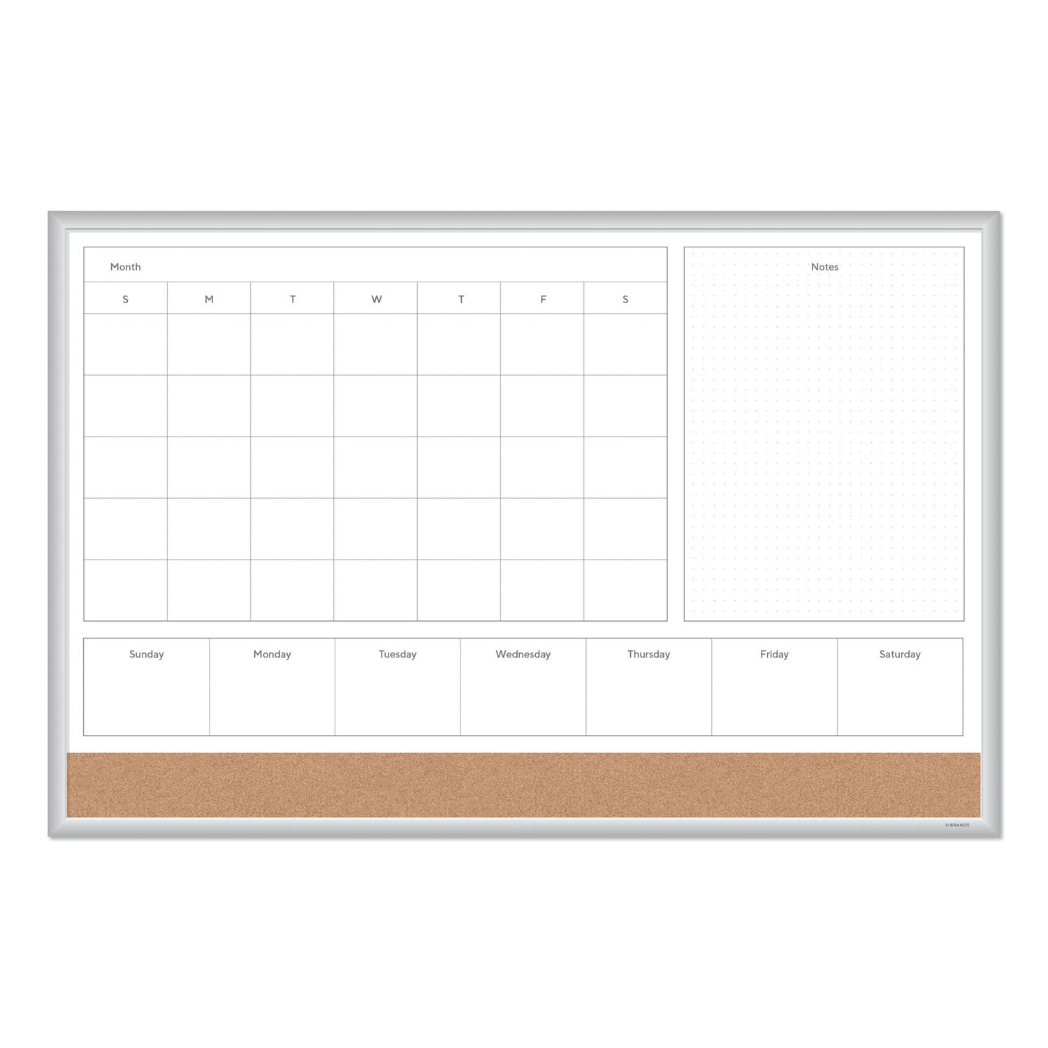 4n1-magnetic-dry-erase-combo-board-35-x-23-tan-white-surface-silver-aluminum-frame_ubr3891u0001 - 2