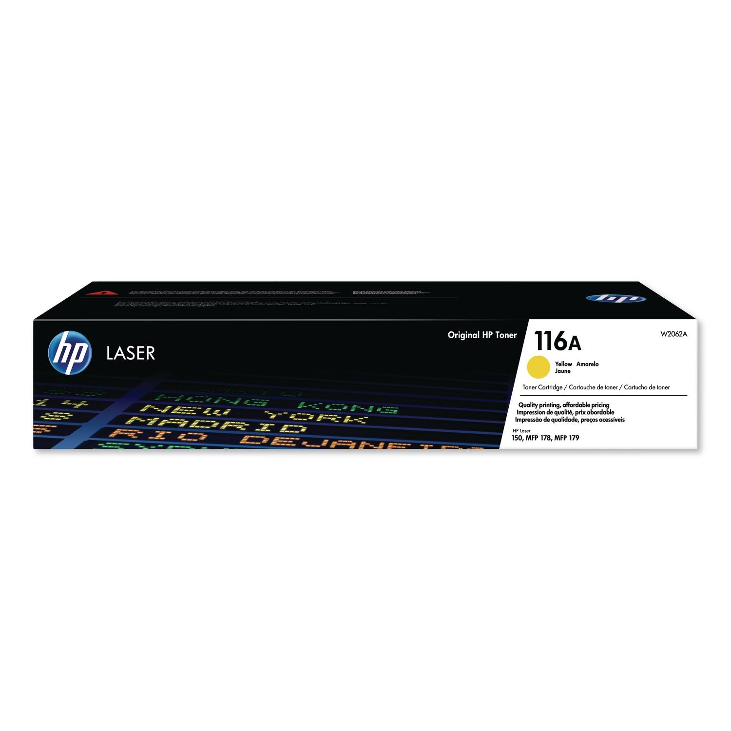HP 116A (W2062A) Original Laser Toner Cartridge - Yellow - 1 Each - 700 Pages