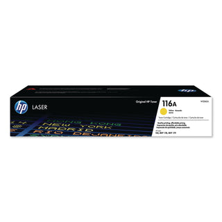 HP 116A (W2062A) Original Laser Toner Cartridge - Yellow - 1 Each - 700 Pages