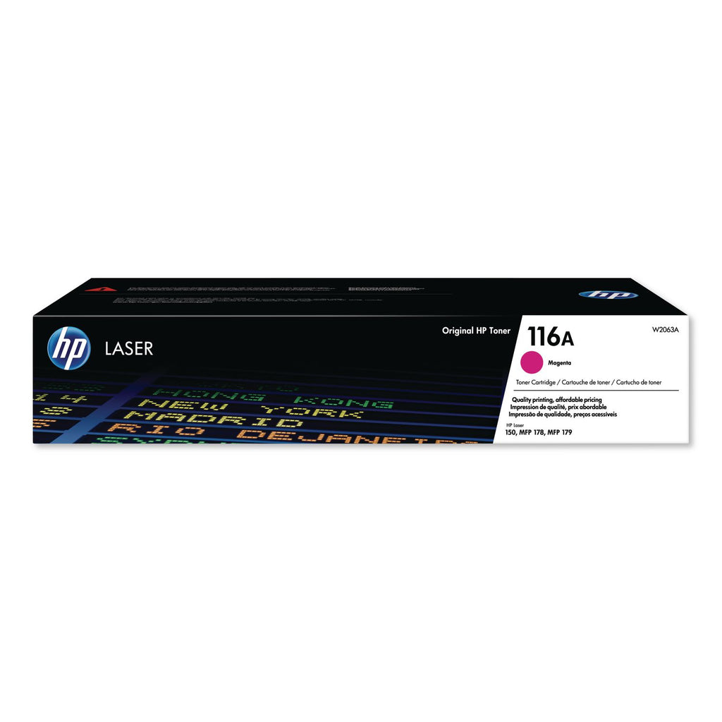 HP 116A (W2063A) Original Laser Toner Cartridge - Magenta - 1 Each - 700 Pages
