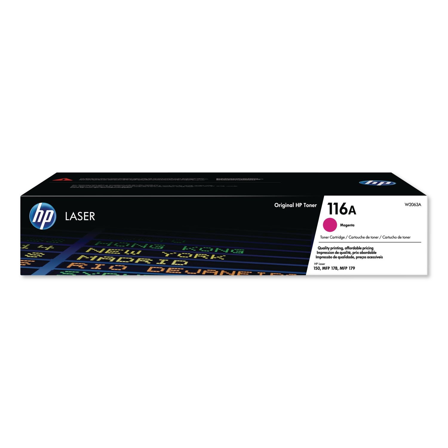 HP 116A (W2063A) Original Laser Toner Cartridge - Magenta - 1 Each - 700 Pages