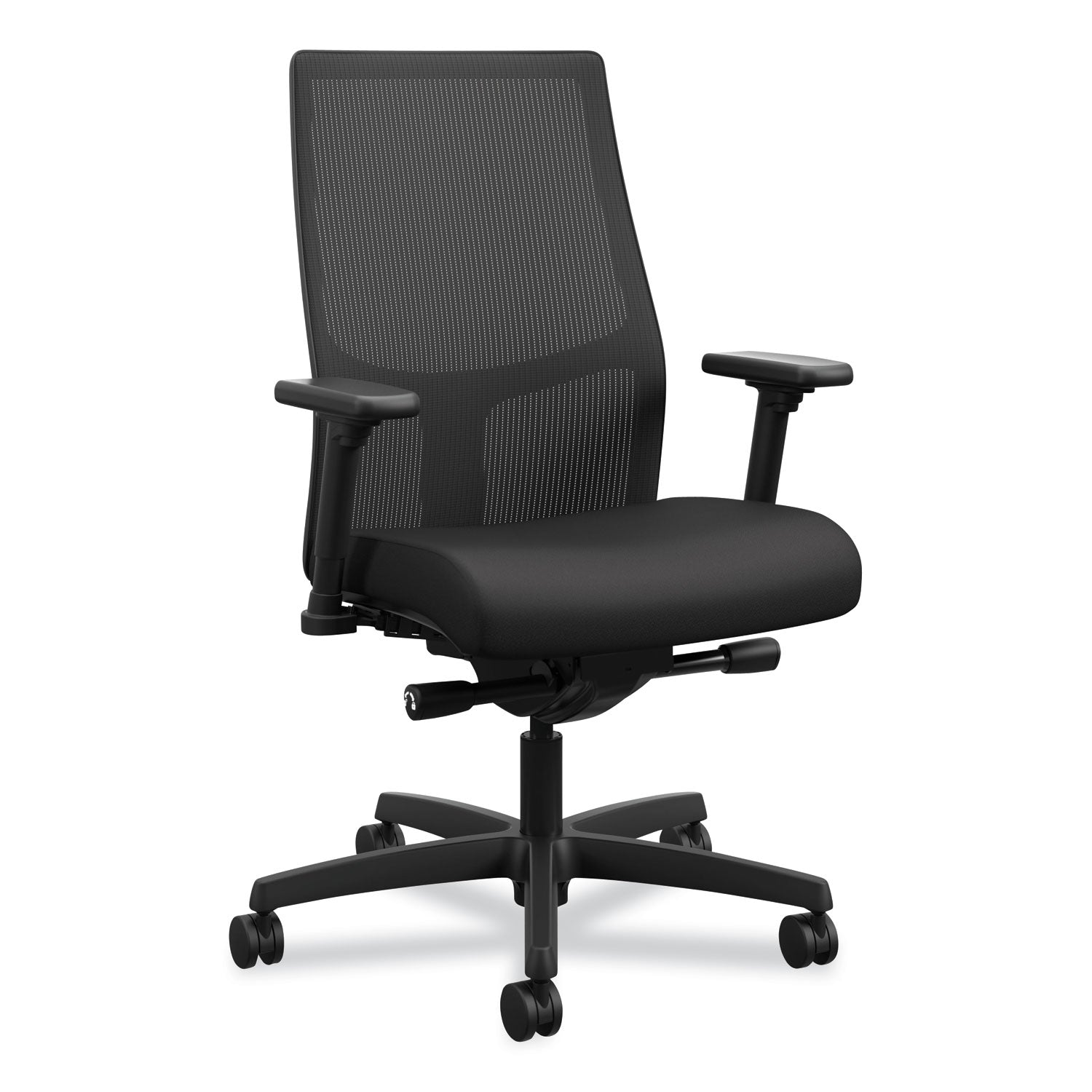 ignition-20-4-way-stretch-mid-back-mesh-task-chair-supports-300-lb-17-to-21-seat-height-black-seat-back-black-base_honi2m2amnc10tk - 1