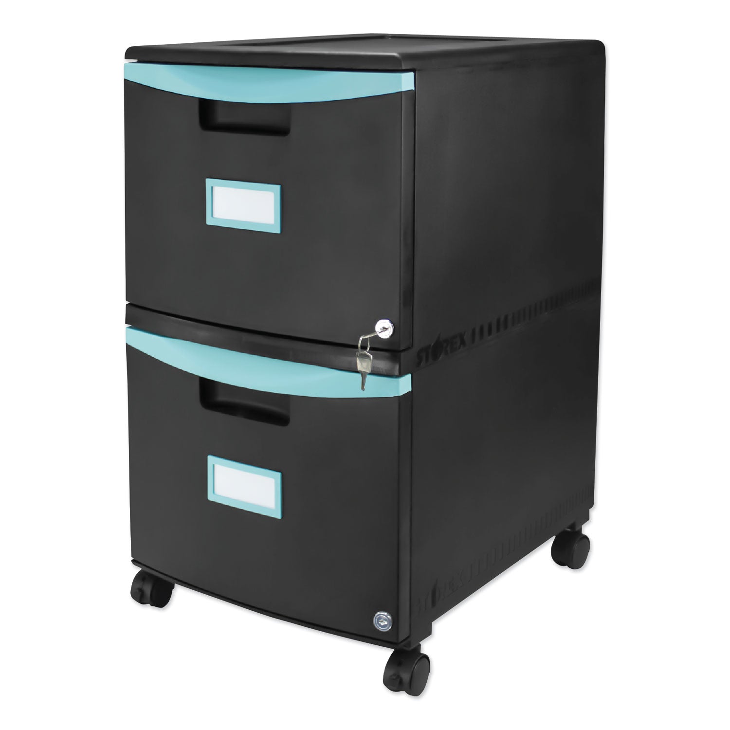 two-drawer-mobile-filing-cabinet-2-legal-letter-size-file-drawers-black-teal-1475-x-1825-x-26_stx61315u01c - 7