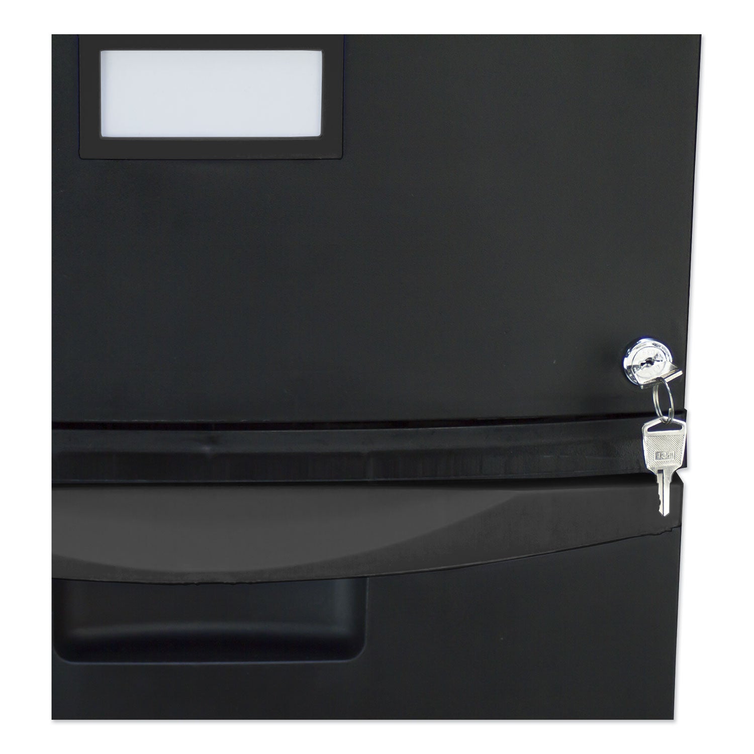 Single-Drawer Mobile Filing Cabinet, 1 Legal/Letter-Size File Drawer, Black, 14.75" x 18.25" x 12.75