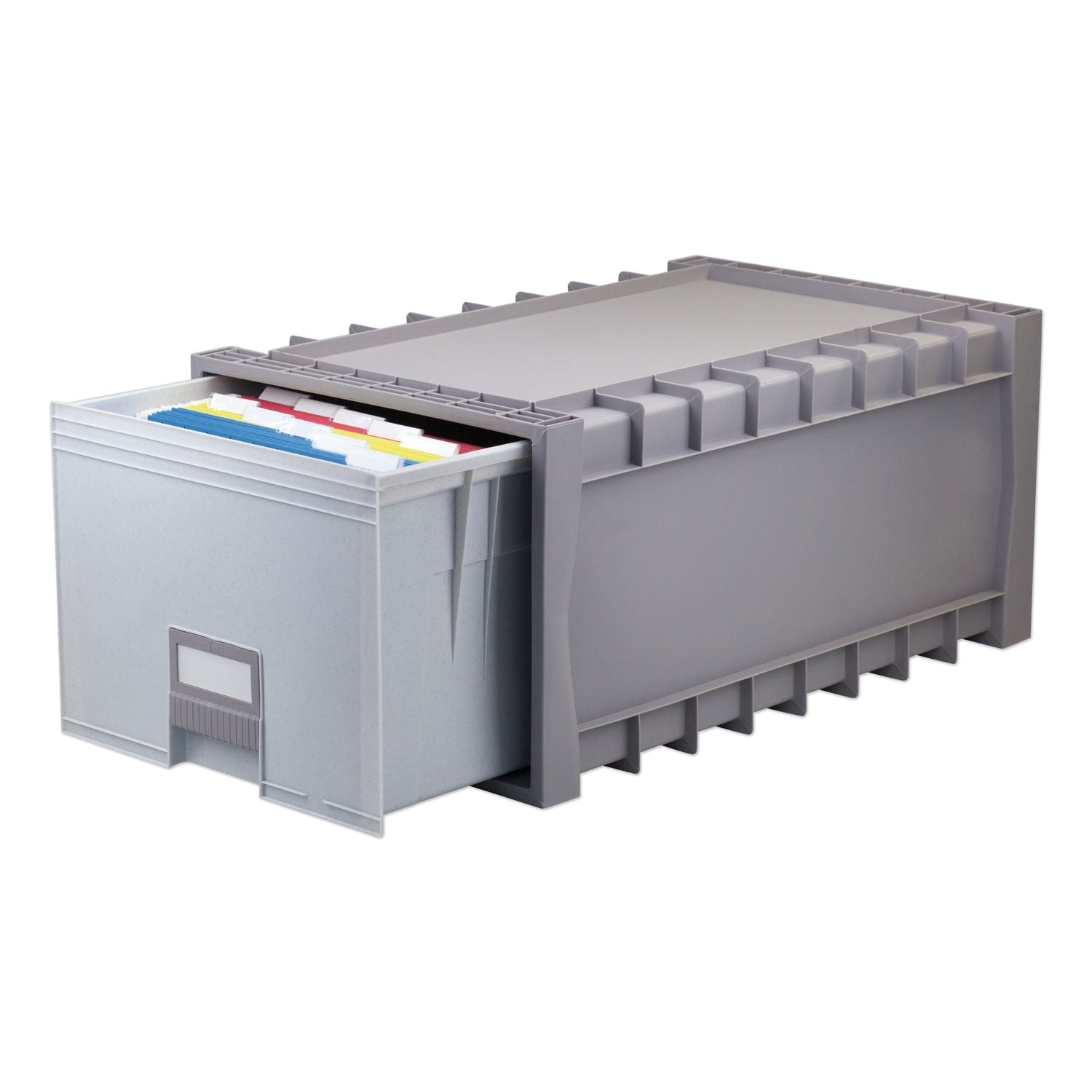 Archive Storage Drawers, Letter Files, 15.25" x 24" x 11.5", Gray