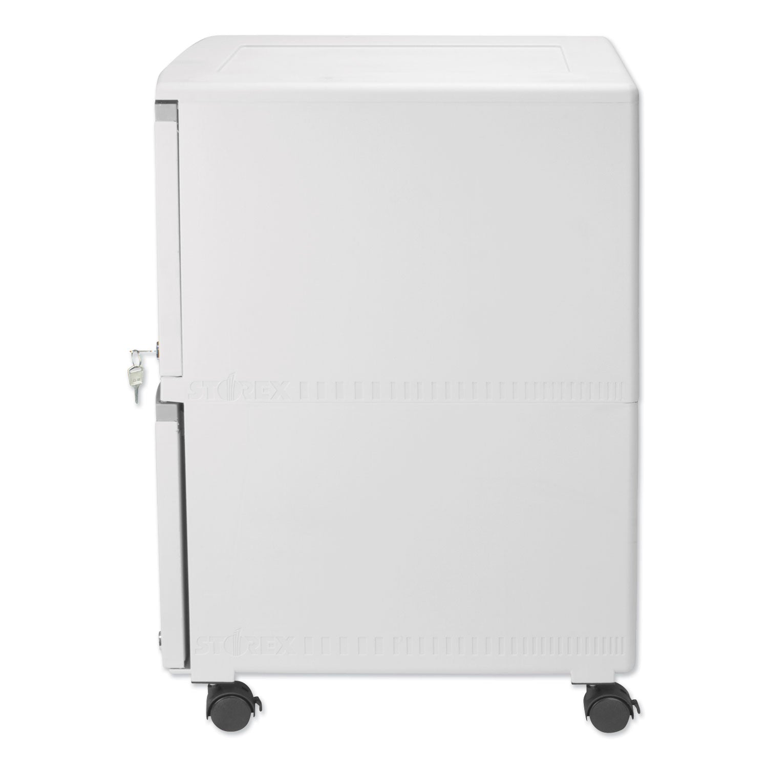 Two-Drawer Mobile Filing Cabinet, 2 Legal/Letter-Size File Drawers, Gray, 14.75" x 18.25" x 26