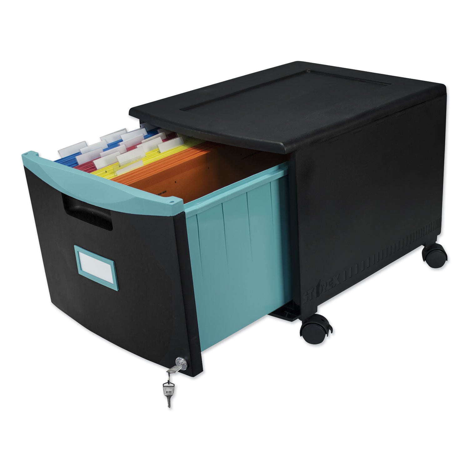single-drawer-mobile-filing-cabinet-1-legal-letter-size-file-drawer-black-teal-1475-x-1825-x-1275_stx61270u01c - 6