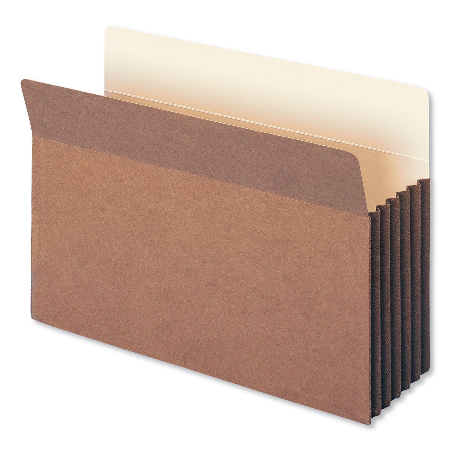 Redrope Drop-Front File Pockets with Fully Lined Gussets, 5.25" Expansion, Legal Size, Redrope, 10/Box - 