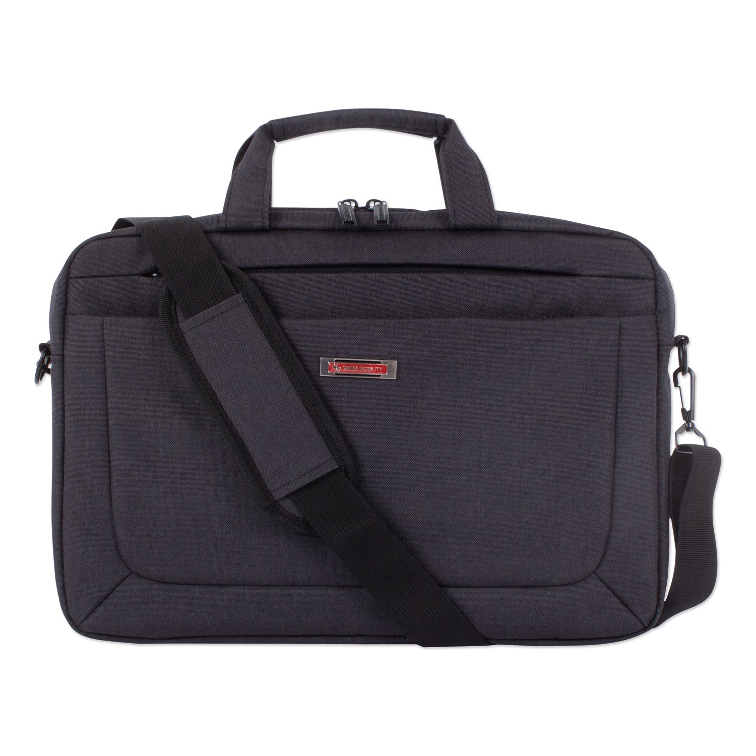 cadence-2-section-briefcase-fits-devices-up-to-156-polyester-45-x-45-x-16-charcoal_swzexb1009smch - 2