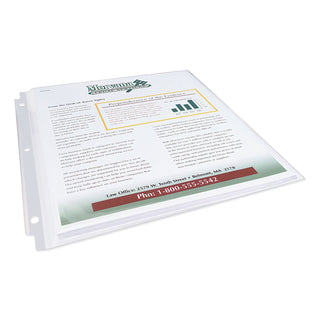 Multi-Page Top-Load Sheet Protectors, Heavy Gauge, Letter, Clear, 25/Pack - 