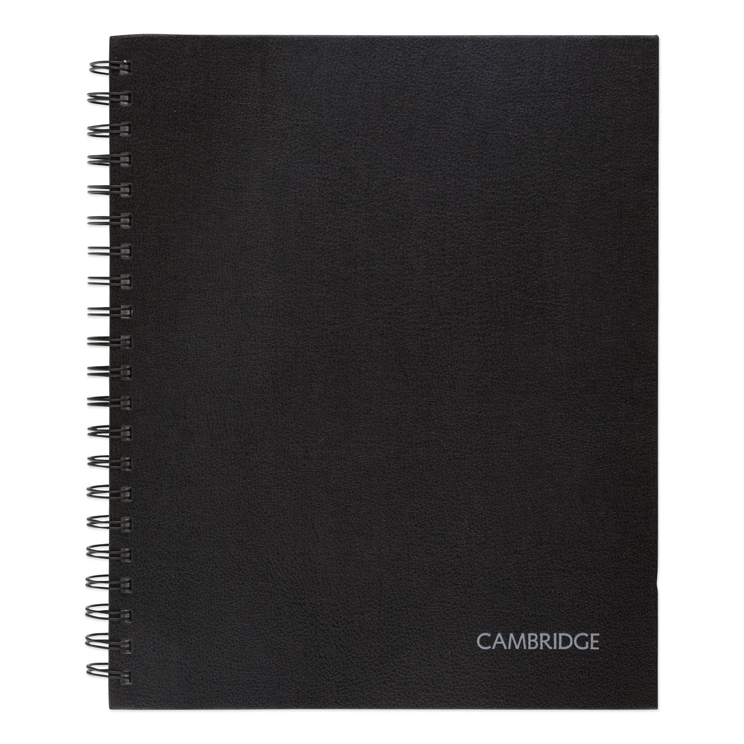 Hardbound Notebook with Pocket, 1-Subject, Wide/Legal Rule, Black Cover, (96) 11 x 8.5 Sheets - 