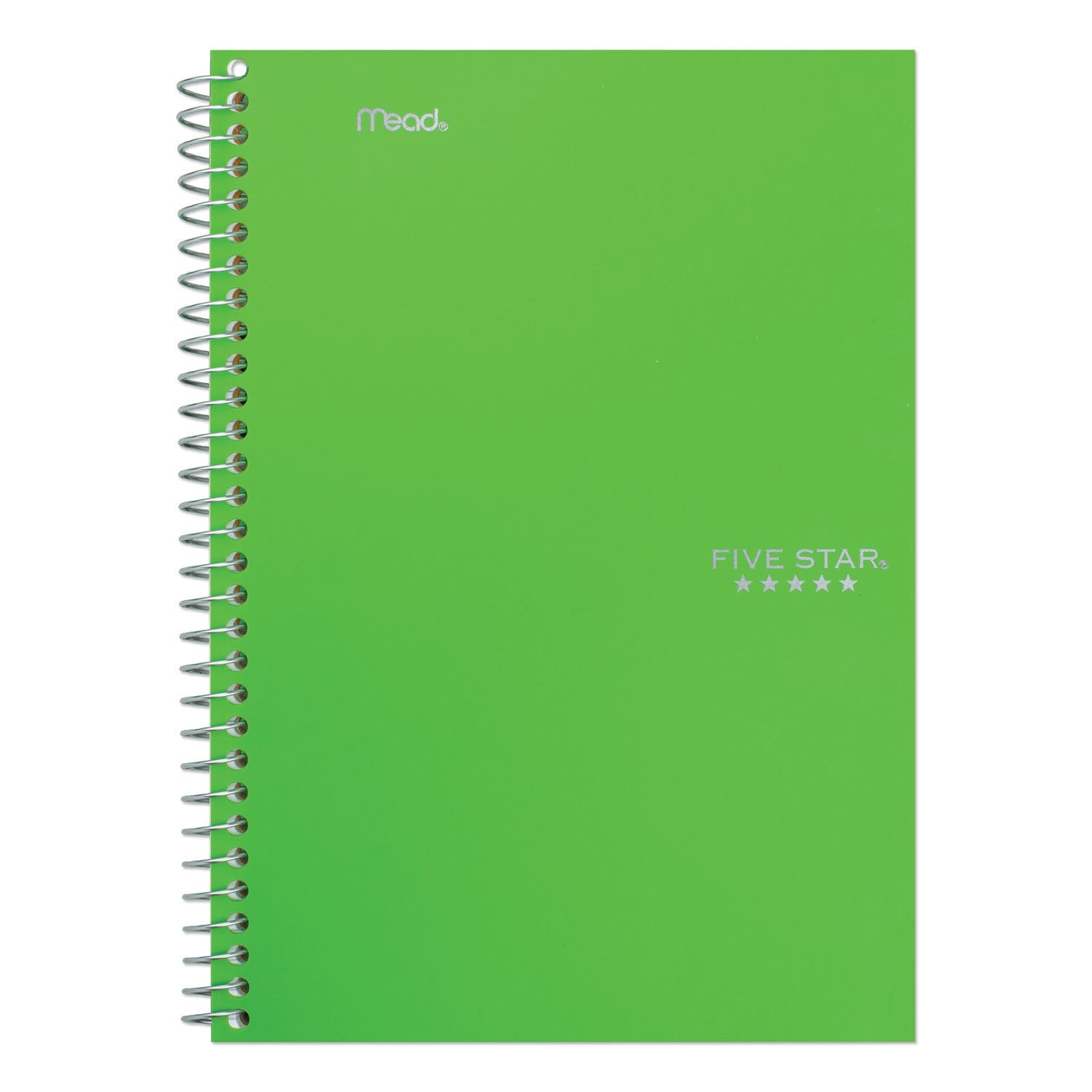 Wirebound Notebook with Two Pockets, 2-Subject, Medium/College Rule, Randomly Assorted Cover Color, (100) 9.5 x 6 Sheets - 