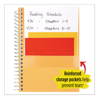 Five Star Wirebound Notebook - 1 Subject(s) - 100 Sheets - 100 Pages - Wire Bound - Letter - 8 1/2" x 11" - Forest GreenPlastic Cover - Double Sided Sheet, Bleed Resistant, Perforated, Storage Pocket, Water Resistant, Spiral Lock, Snag Resistant, Rec