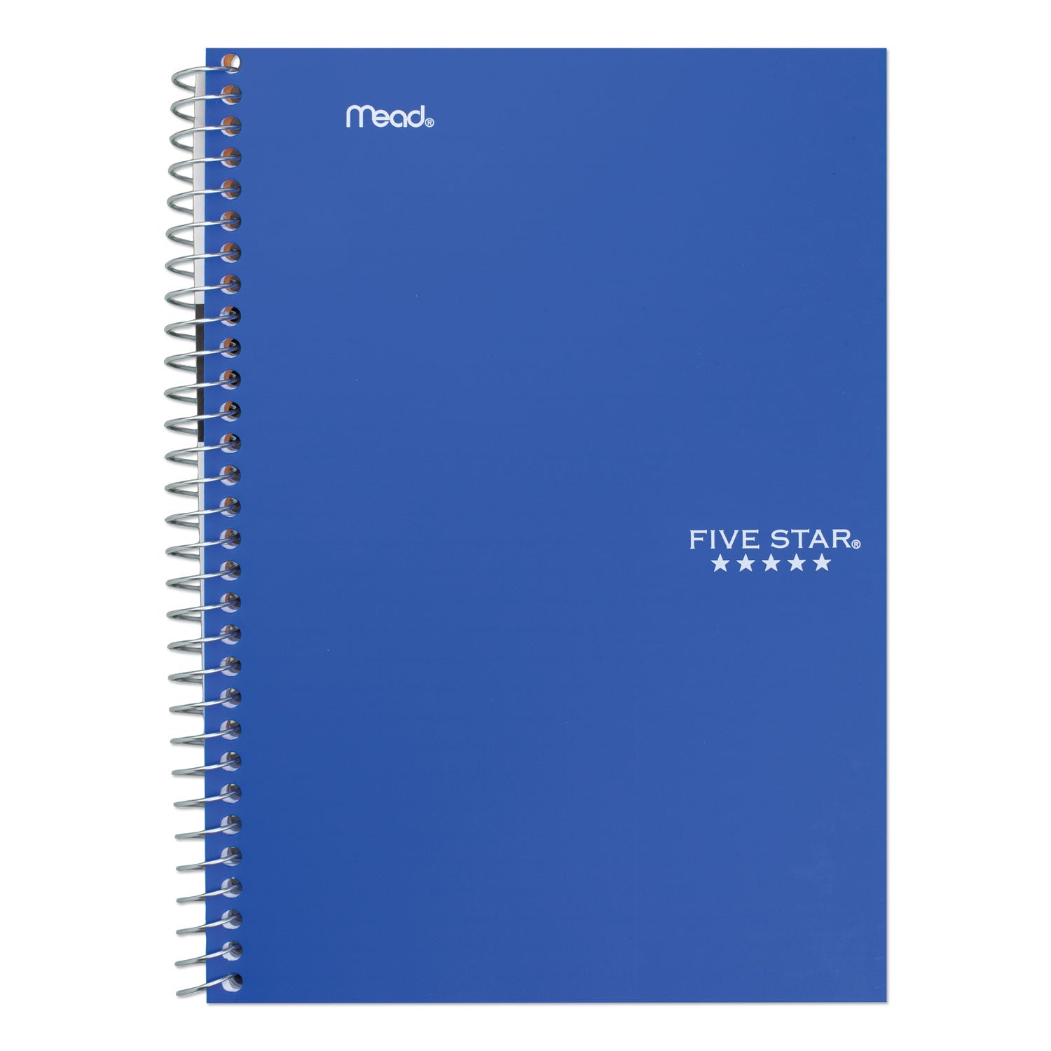 Wirebound Notebook with Two Pockets, 2-Subject, Medium/College Rule, Randomly Assorted Cover Color, (100) 9.5 x 6 Sheets - 