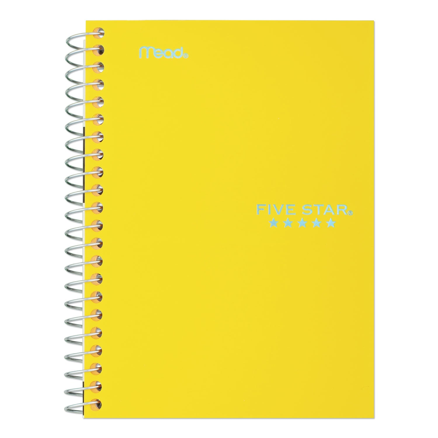 Wirebound Notebook with Two Pockets, 1-Subject, Medium/College Rule, Randomly Assorted Cover Color, (100) 7 x 4.38 Sheets - 