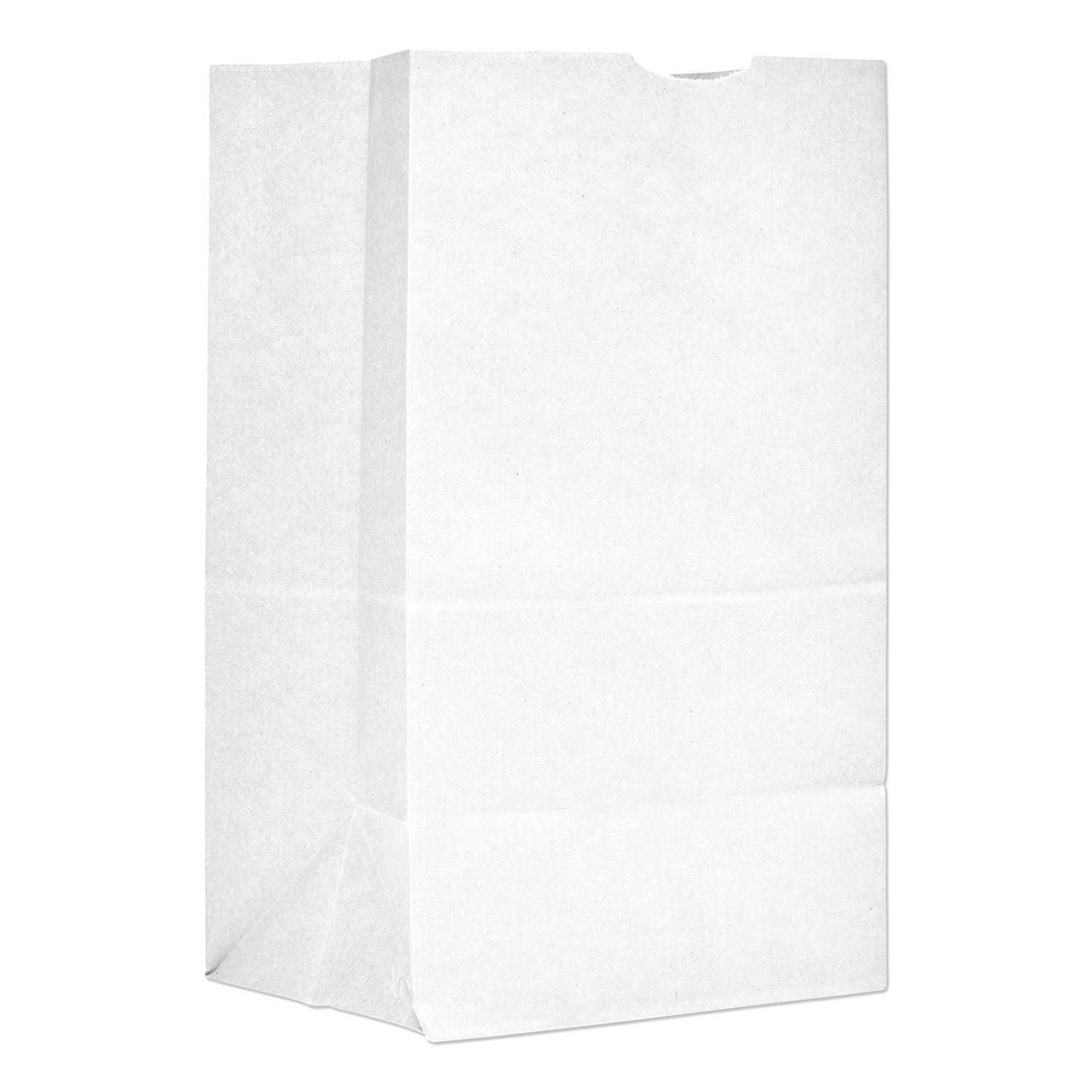 Grocery Paper Bags, 40 lb Capacity, #20 Squat, 8.25" x 5.94" x 13.38", White, 500 Bags