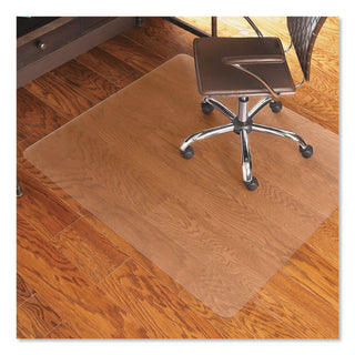EverLife Chair Mat for Hard Floors, Heavy Use, Rectangular with Lip, 45 x 53, Clear