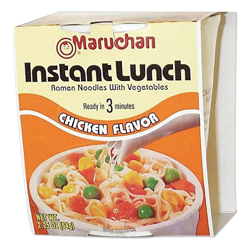 Maruchan Instant Lunch Roast Chicken Flavor Ramen Noodles - Chicken - Cup - 12 / Carton