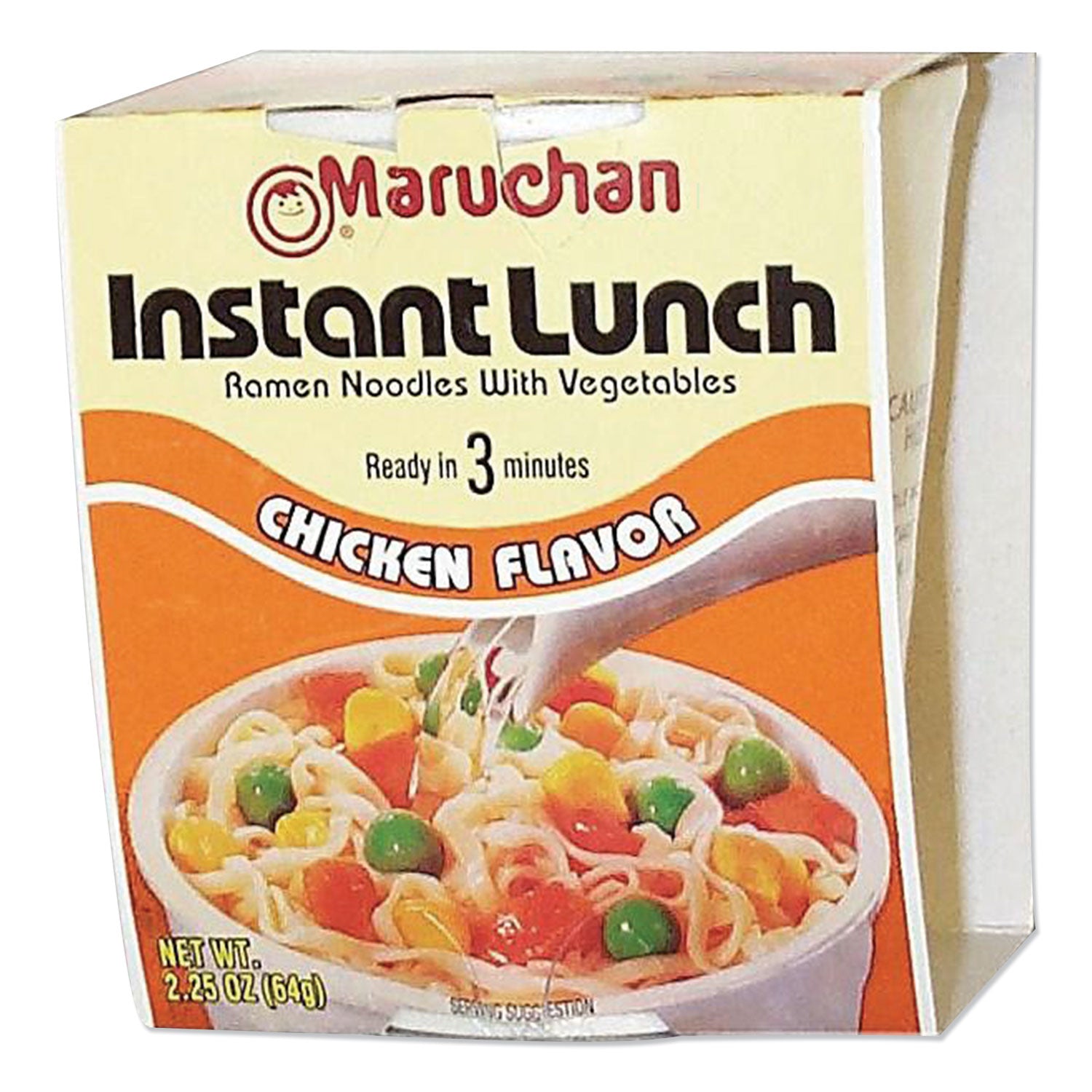 Maruchan Instant Lunch Roast Chicken Flavor Ramen Noodles - Chicken - Cup - 12 / Carton