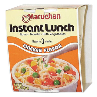 Maruchan Instant Lunch Roast Chicken Flavor Ramen Noodles - Chicken - Cup - 12 / Carton