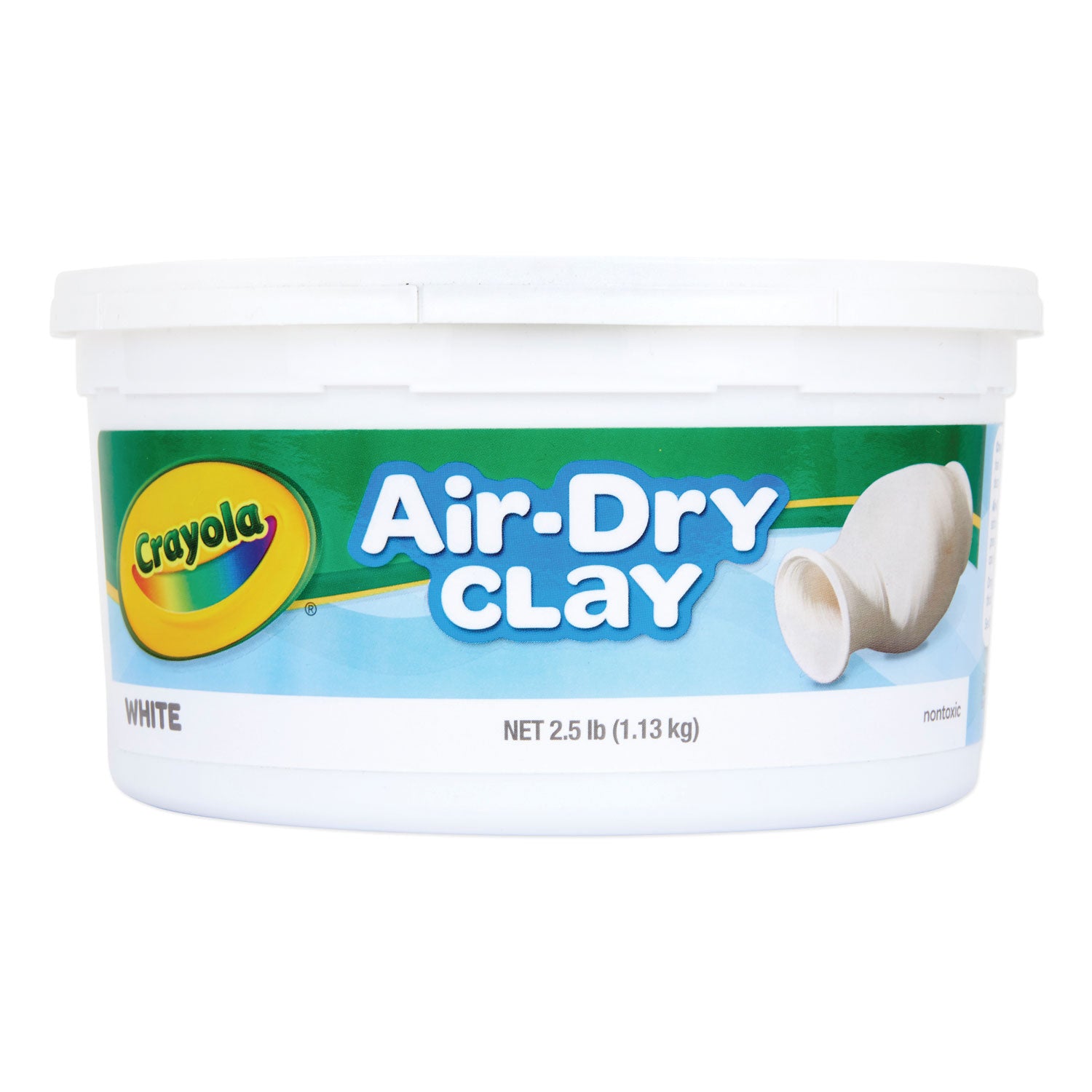 Air-Dry Clay,White, 2.5 lbs - 