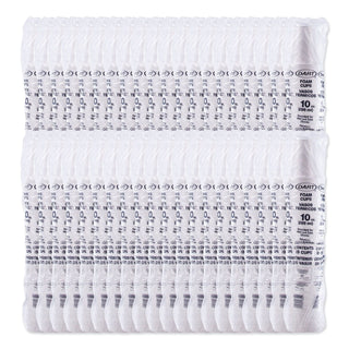Foam Drink Cups, 10 oz, White, 25/Bag, 40 Bags/Carton