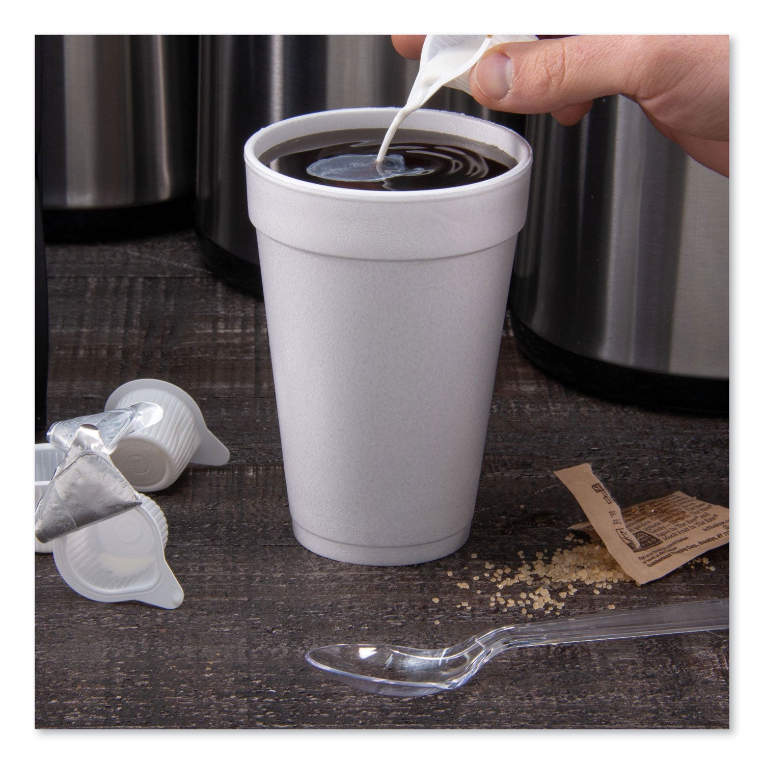 Foam Drink Cups, 16 oz, White, 25/Bag, 40 Bags/Carton