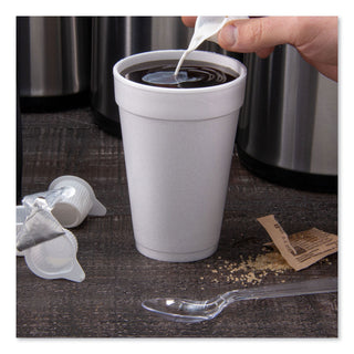 Foam Drink Cups, 16 oz, White, 25/Bag, 40 Bags/Carton