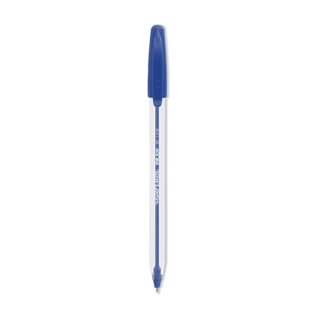 Paper Mate InkJoy 50 Stick Ballpoint Pens - Medium Pen Point - Blue - 1 Dozen