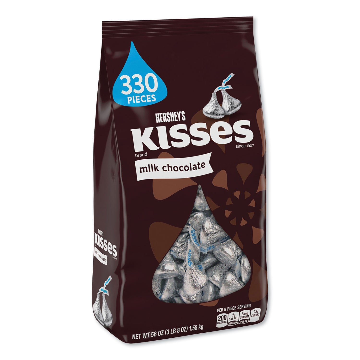 kisses-milk-chocolate-silver-wrappers-56-oz-bag_hrs12295 - 3