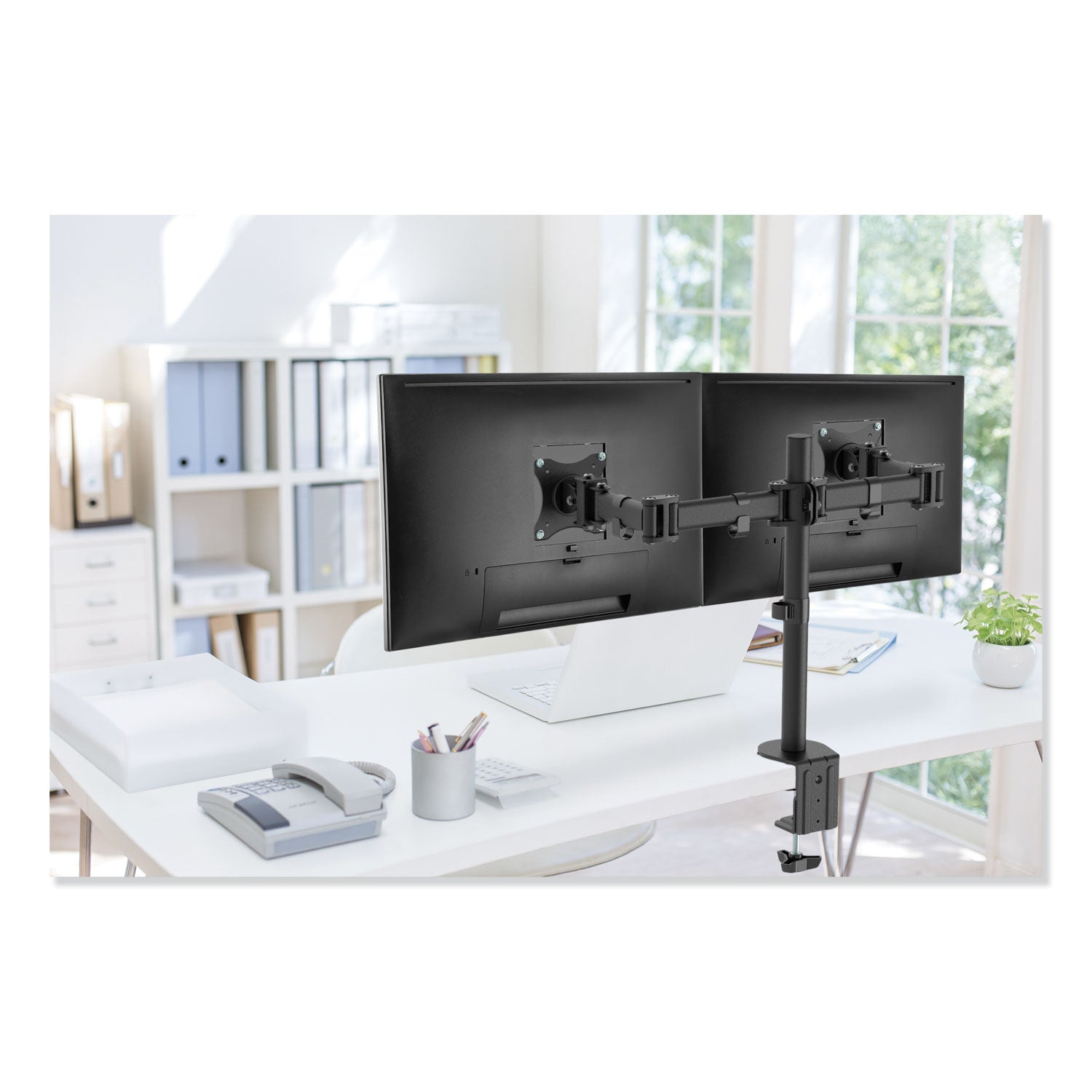 adaptivergo-pole-mounted-dual-monitor-arm-for-30-monitors-360-deg-rotation-30-deg-tilt-360-deg-pan-black-supports-22-lb_aleaema2b - 5