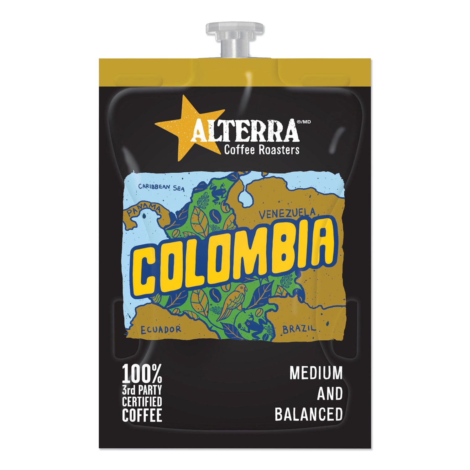 coffee-freshpack-pods-colombia-medium-roast-028-oz-100-carton_mdkmdra180 - 1