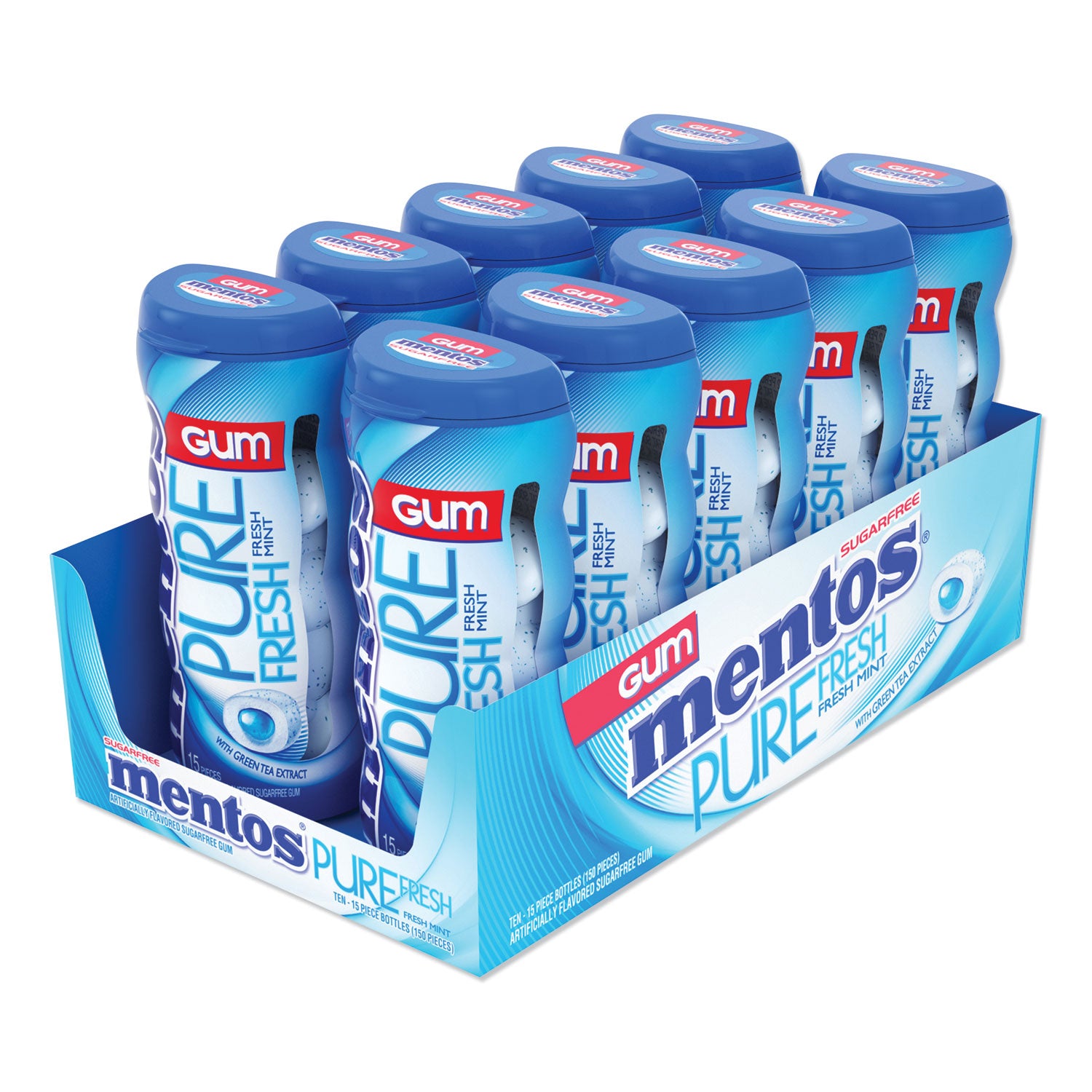 pure-fresh-sugar-free-gum-mint-15-pieces-pack-10-packs-box_menvam1463620 - 1