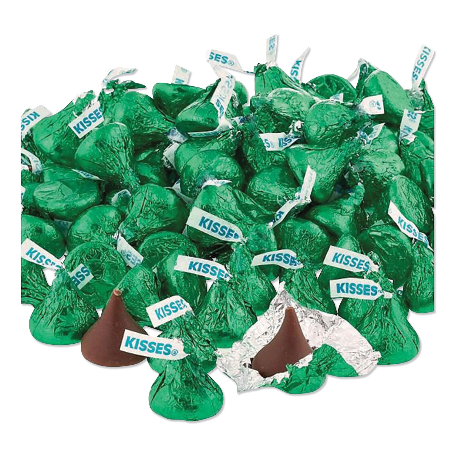 kisses-milk-chocolate-green-wrappers-667-oz-bag_hrs60347 - 3