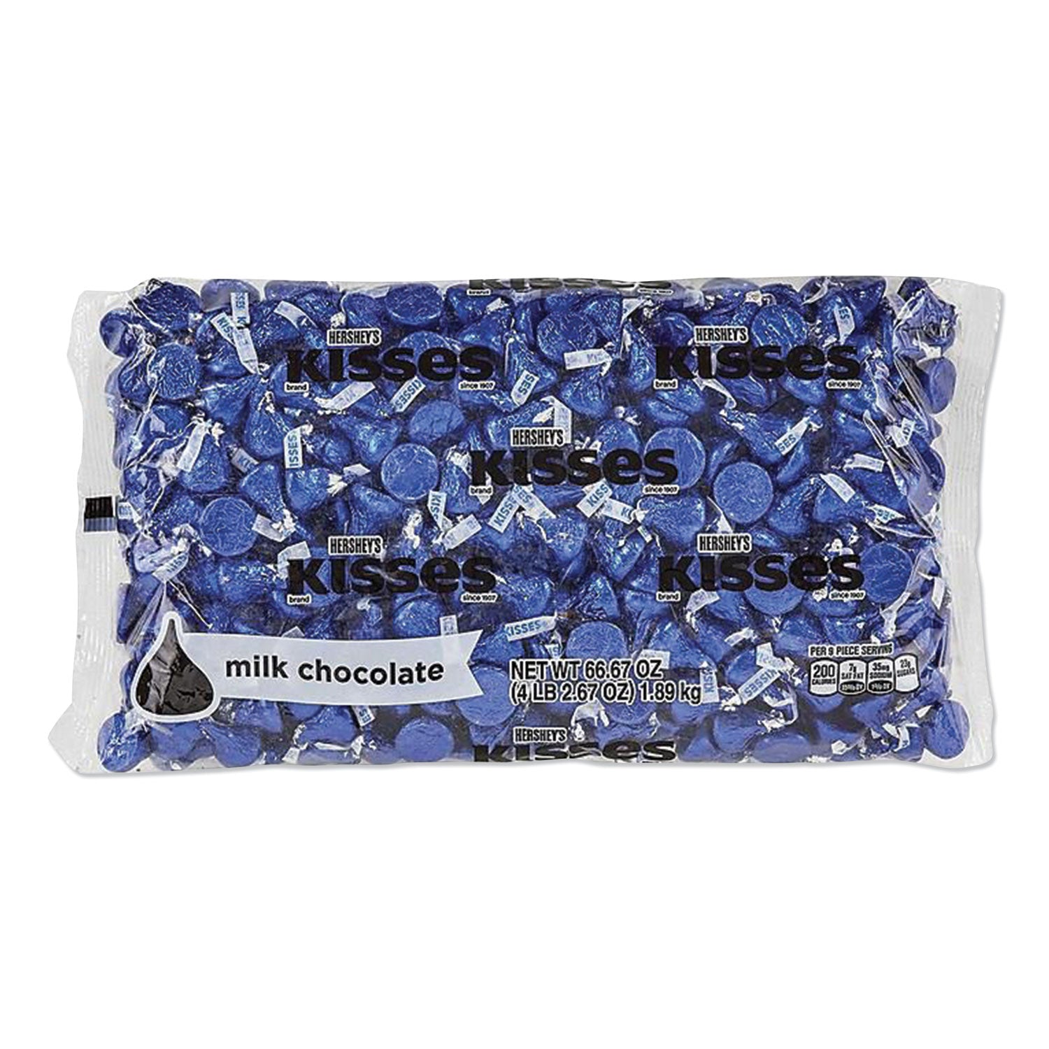 kisses-milk-chocolate-dark-blue-wrappers-667-oz-bag_hrs60194 - 1