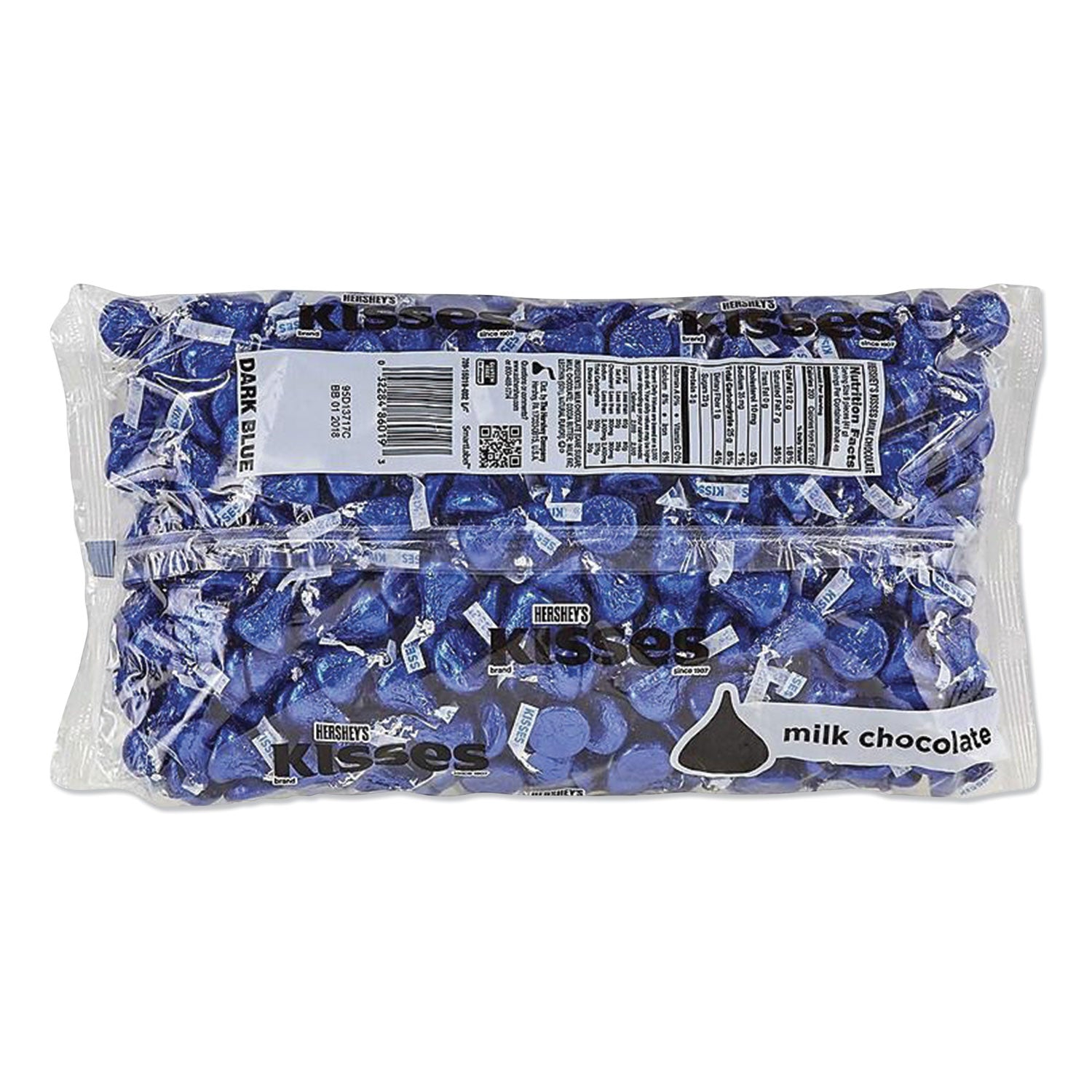 kisses-milk-chocolate-dark-blue-wrappers-667-oz-bag_hrs60194 - 2