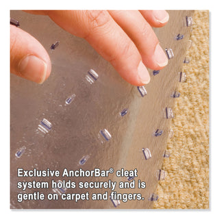 Natural Origins Chair Mat with Lip For Carpet, 45 x 53, Clear