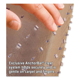 EverLife Light Use Chair Mat for Flat Pile Carpet, Rectangular, 36 x 44, Clear - 