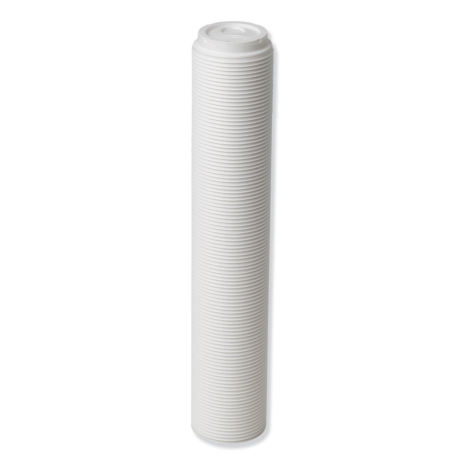 Dome Hot Drink Lids, Fits 8 oz Cups, White, 100/Sleeve, 10 Sleeves/Carton