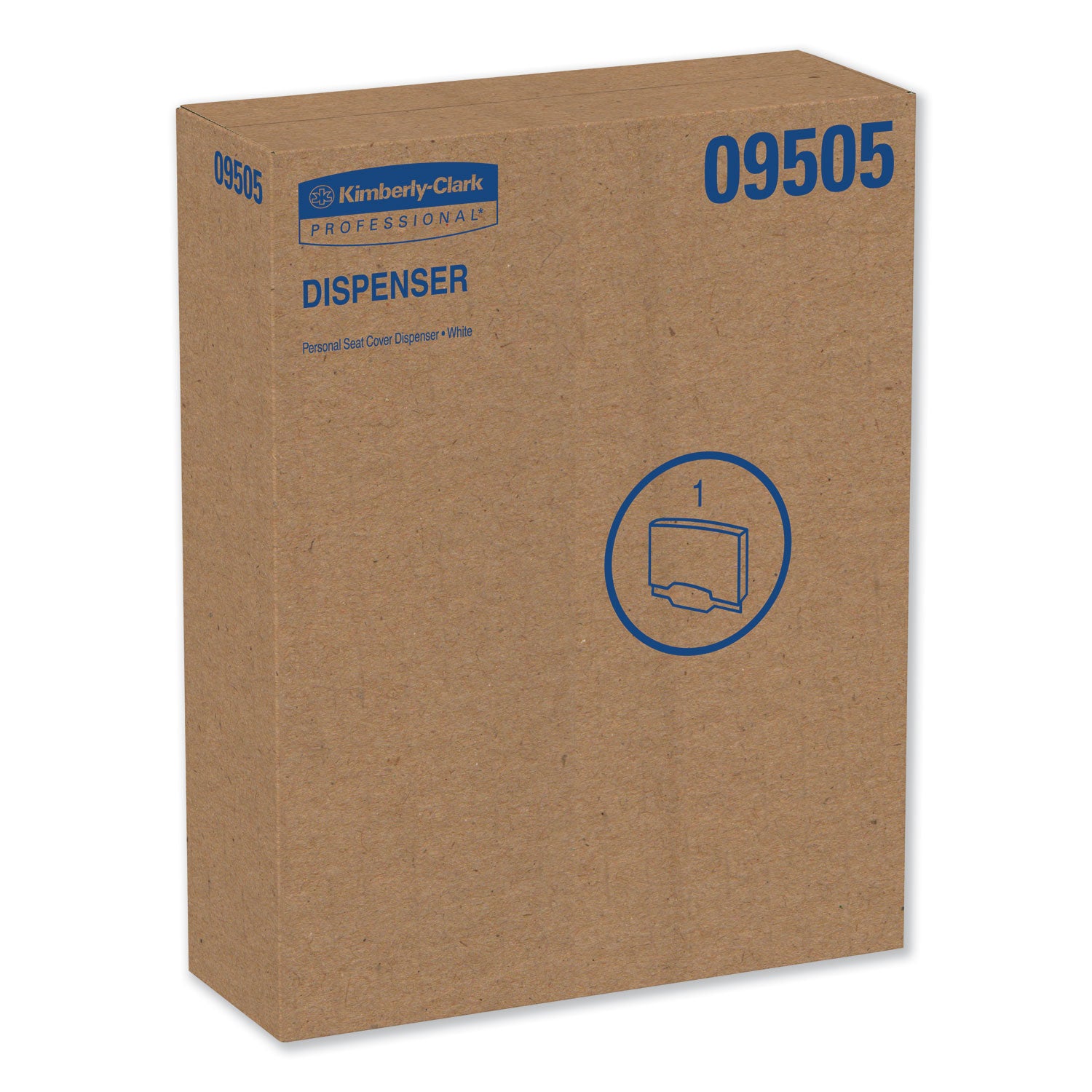 Personal Seat Cover Dispenser, 17.5 x 2.25 x 13.25, White - 