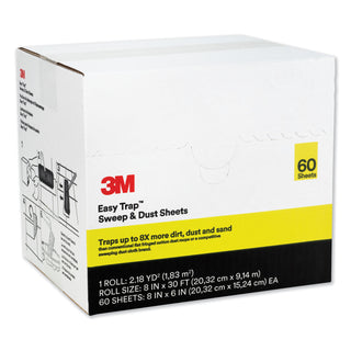3M Easy Trap Duster System - 6" Width - Fiber - White - 480 / Carton