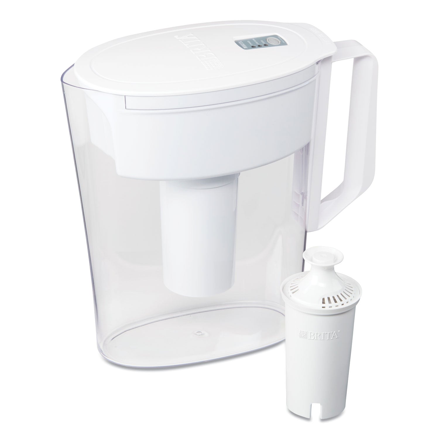 classic-water-filter-pitcher-40-oz-5-cups-clear-2-carton_clo36089 - 1