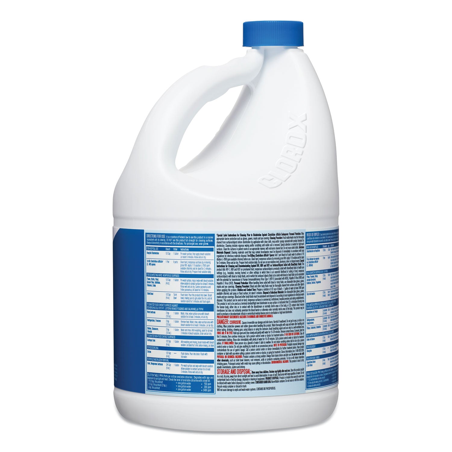 Concentrated Germicidal Bleach, Regular, 121 oz Bottle - 