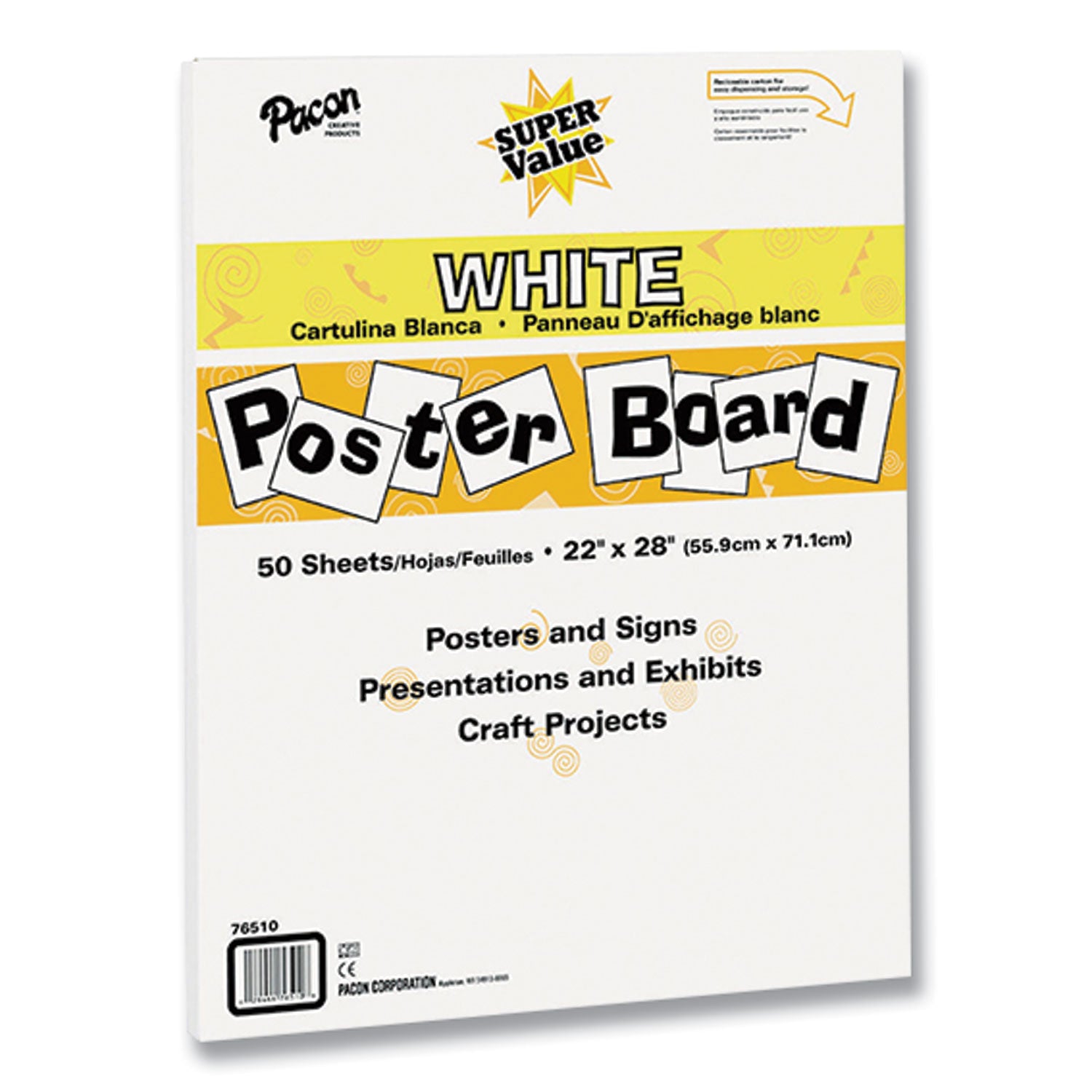 super-value-posterboard-22-x-28-white-50-carton_pac76510 - 1