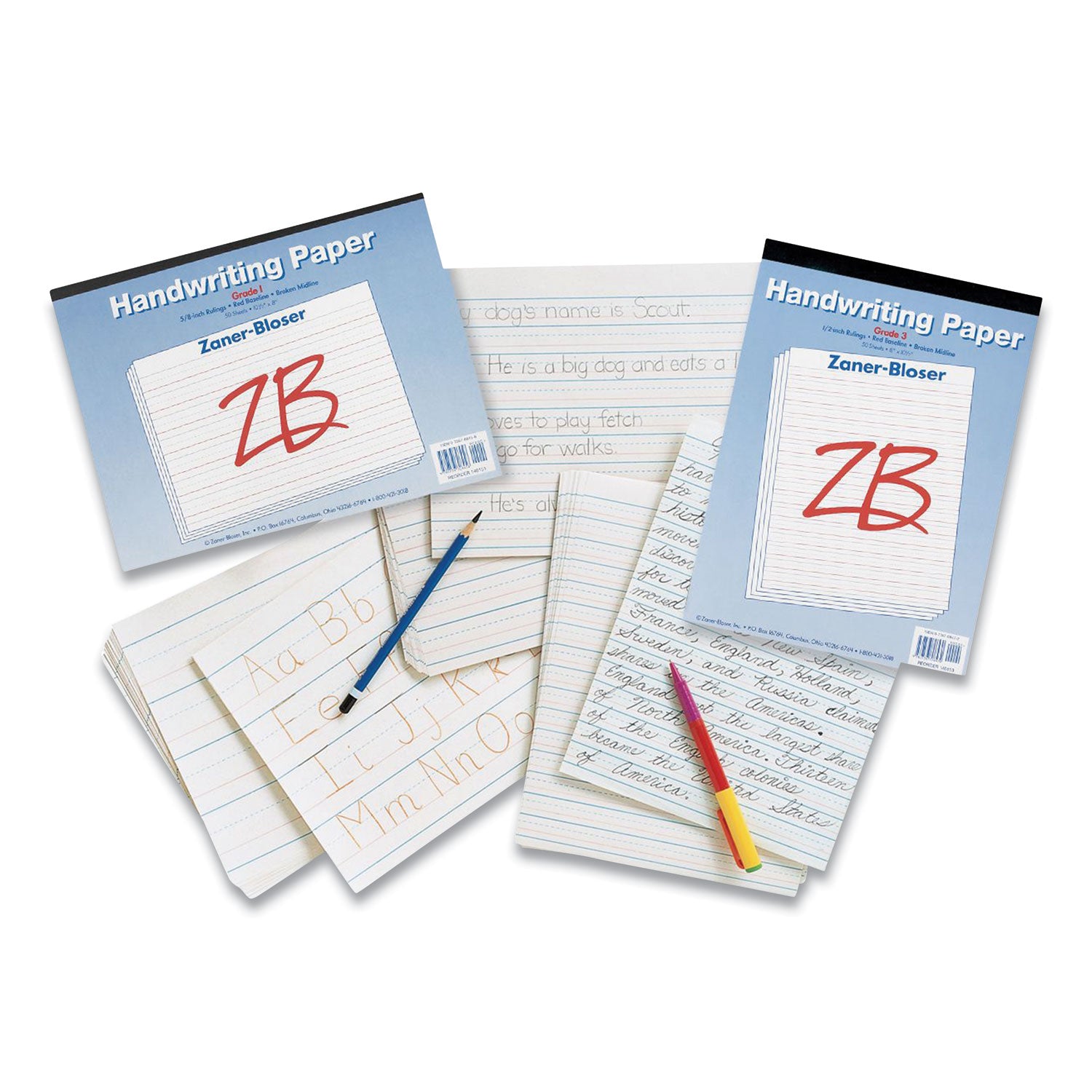 multi-program-handwriting-paper-30-lb-bond-weight-3-4-long-rule-two-sided-8-x-105-500-pack_znbzp2609 - 1